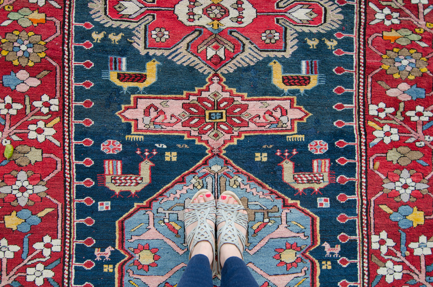Antique Karabagh Armenian Rug House of Séance