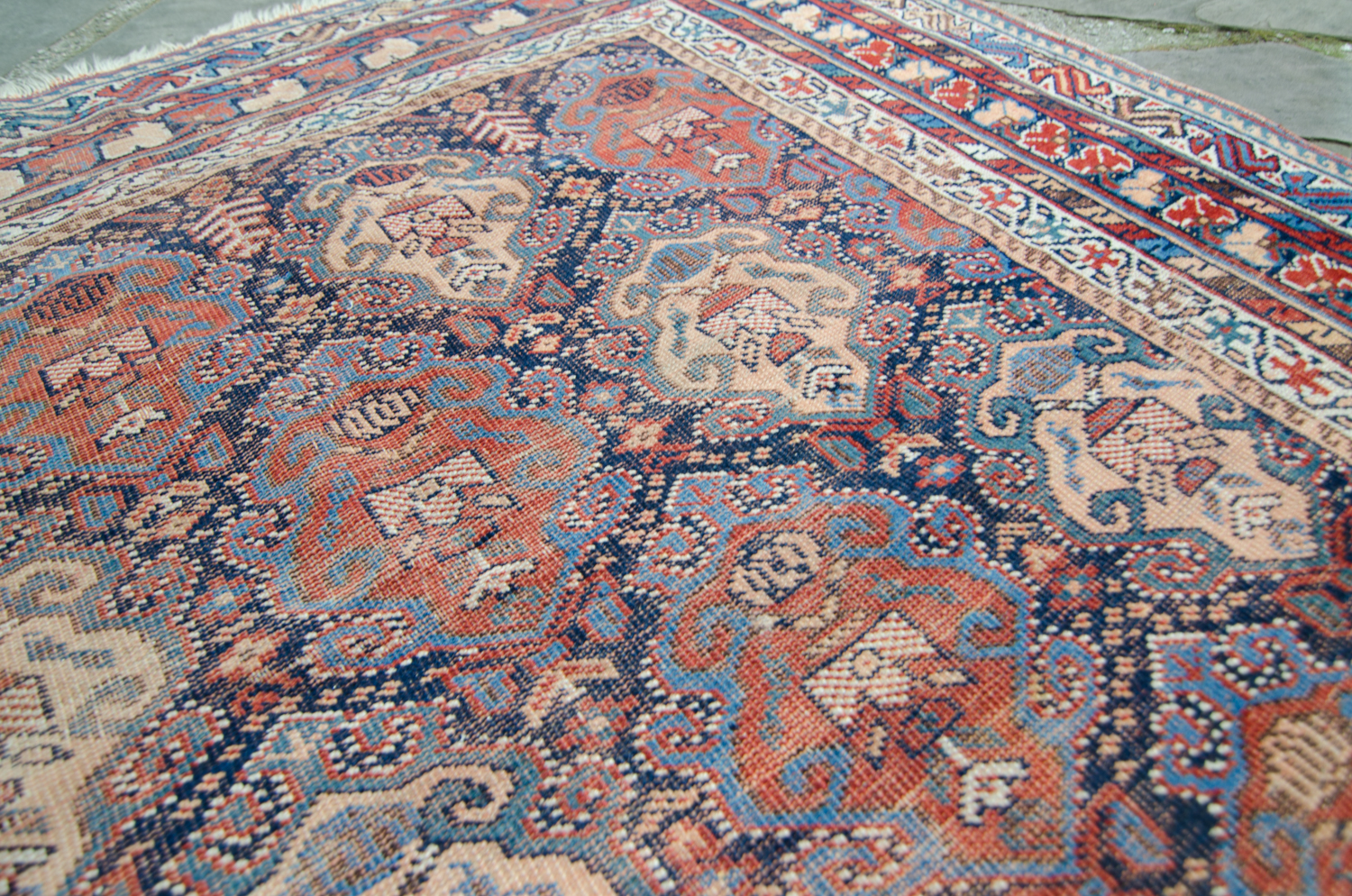 Antique Afshar Persian Rug House of Séance