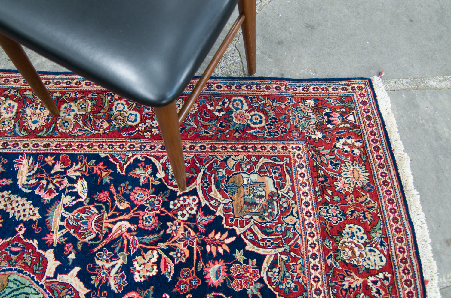 Antique Kashan Persian Rug House of Séance