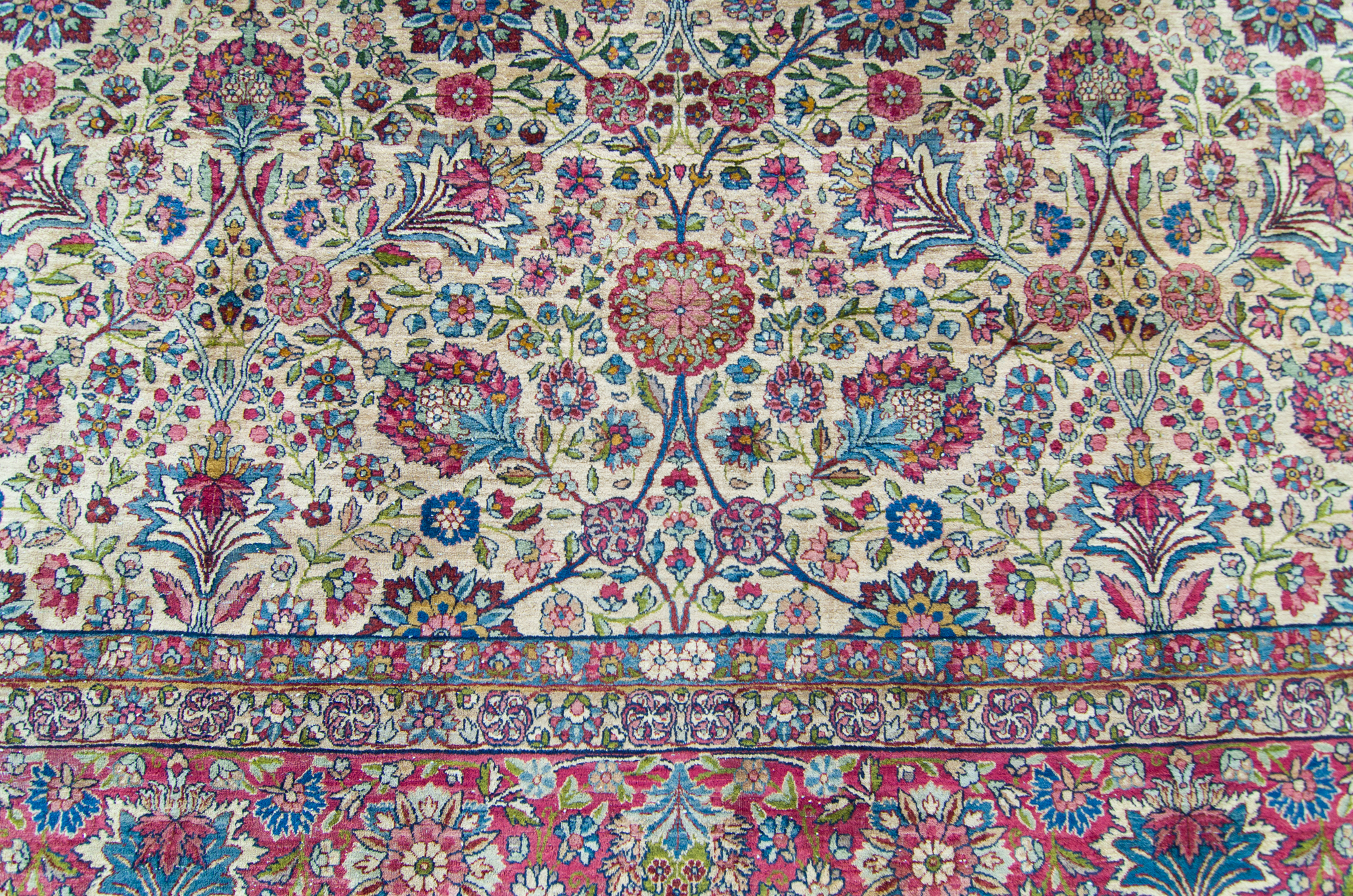 Antique Indo Kerman Rug House Of Seance