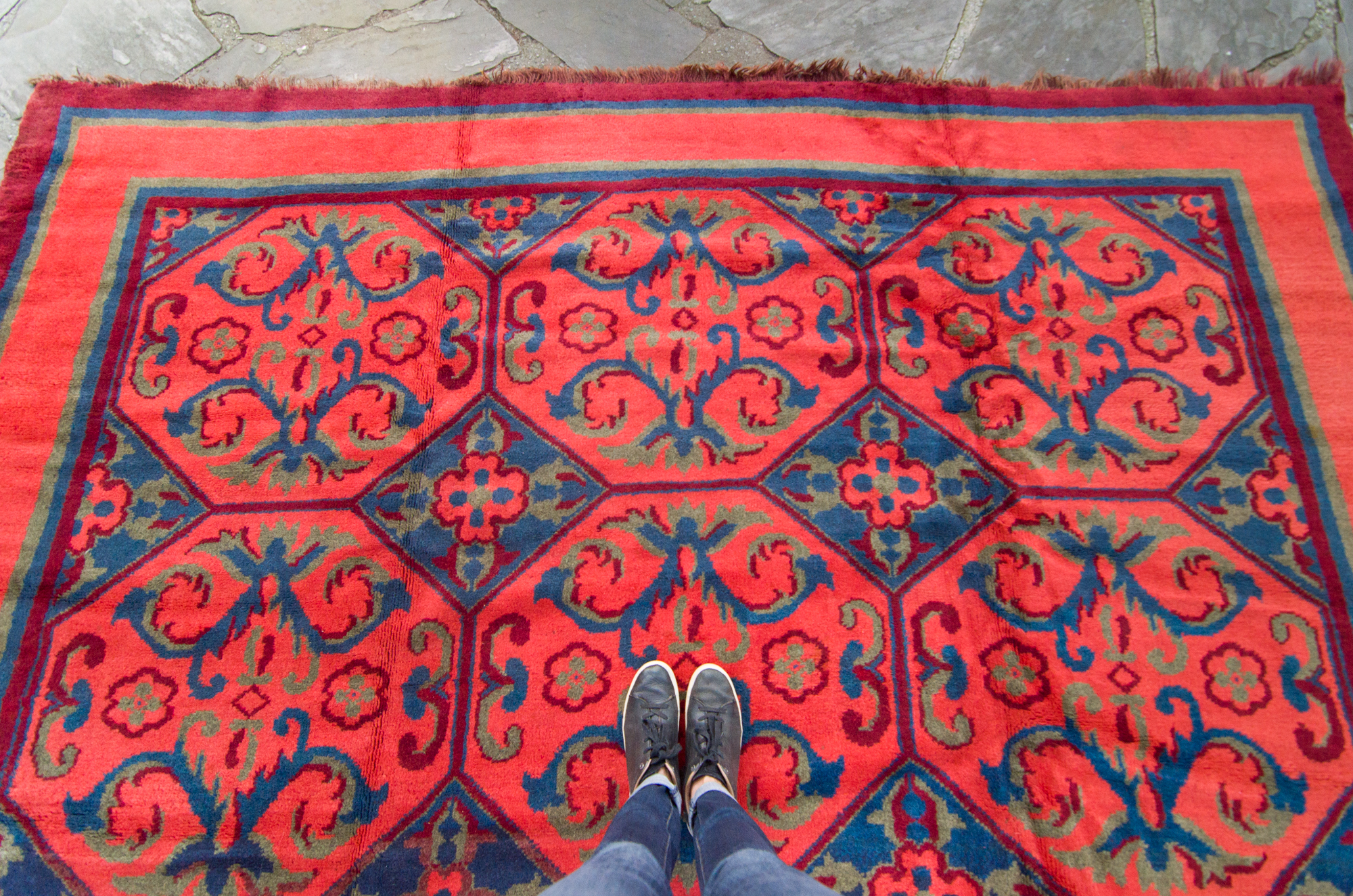 Antique Irish Rug House of Séance